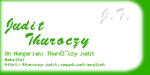 judit thuroczy business card